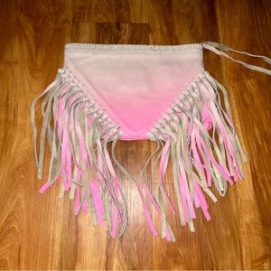 Cleobella Leather Fringe Clutch